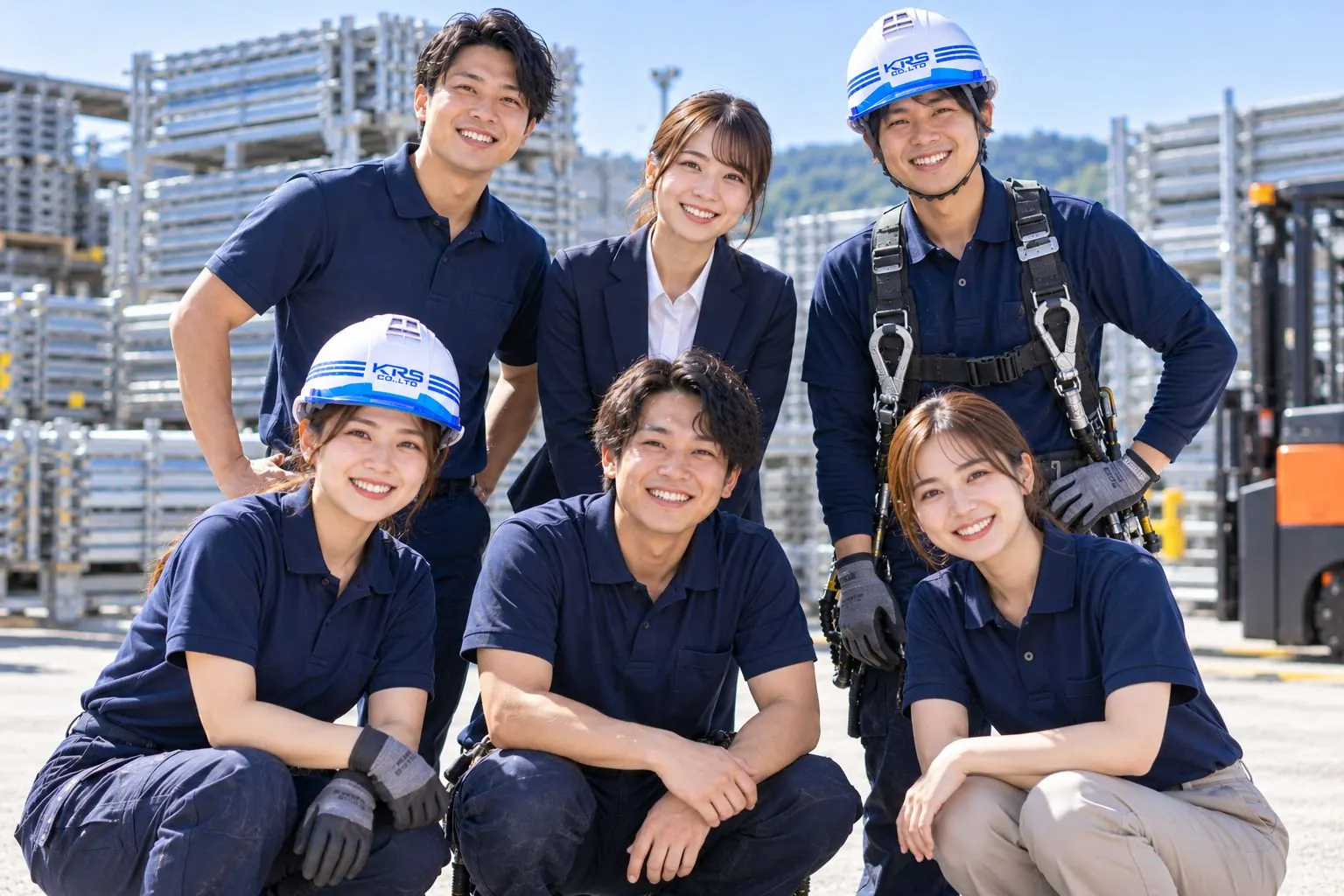 KRSの社員6名の集合写真