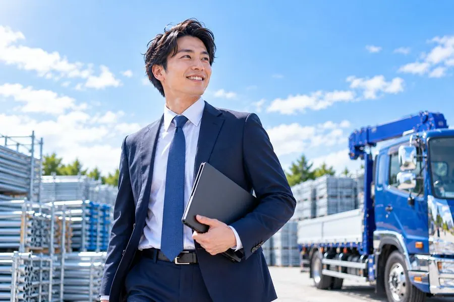 スーツ姿の営業社員